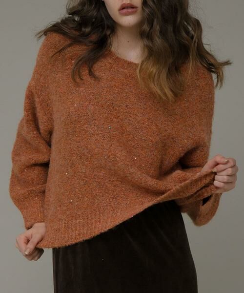 Sonny Label / サニーレーベル ニット・セーター | スパンコールループニットプルオーバー | 詳細1