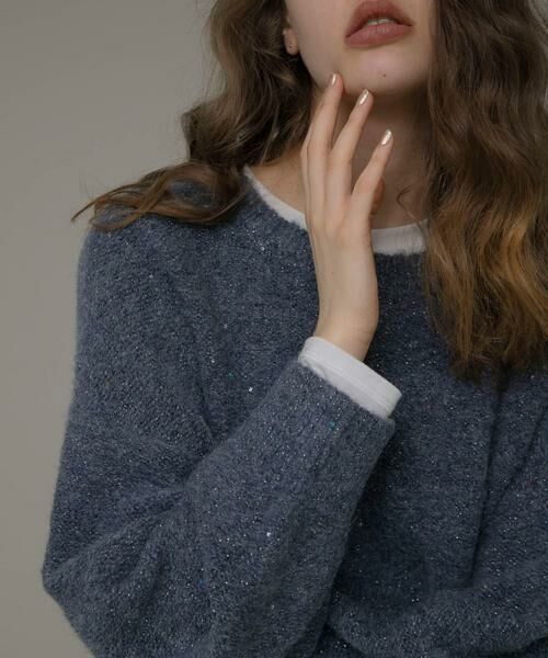 Sonny Label / サニーレーベル ニット・セーター | スパンコールループニットプルオーバー | 詳細11