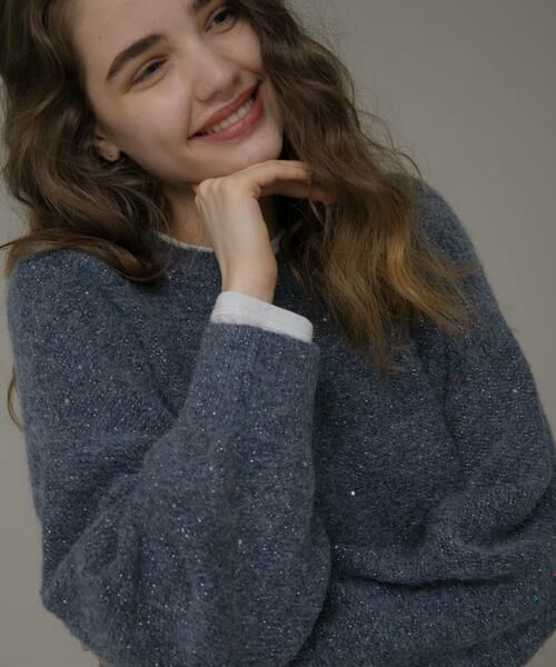 Sonny Label / サニーレーベル ニット・セーター | スパンコールループニットプルオーバー | 詳細12