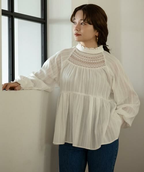 Sonny Label / サニーレーベル シャツ・ブラウス | 『WEB/一部店舗限定』NaokoTakayamaレースブラウス | 詳細2