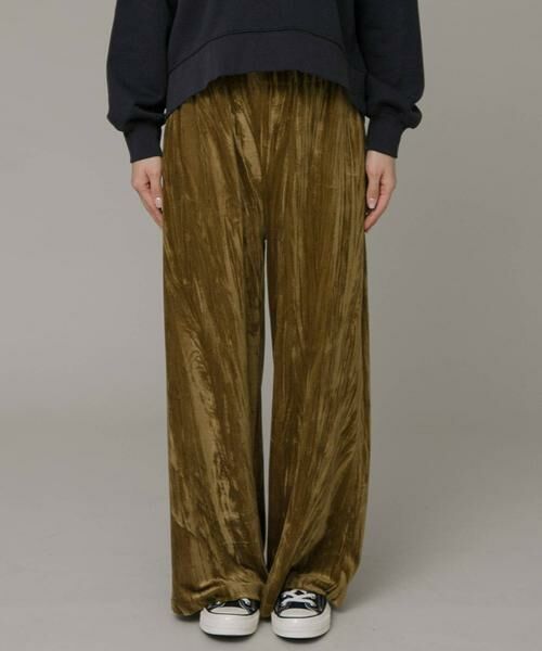 Sonny Label / サニーレーベル その他パンツ | クラッシュベロアイージーパンツ | 詳細9