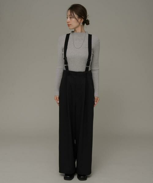 Sonny Label / サニーレーベル その他パンツ | サスペンダー付きタックパンツ | 詳細11
