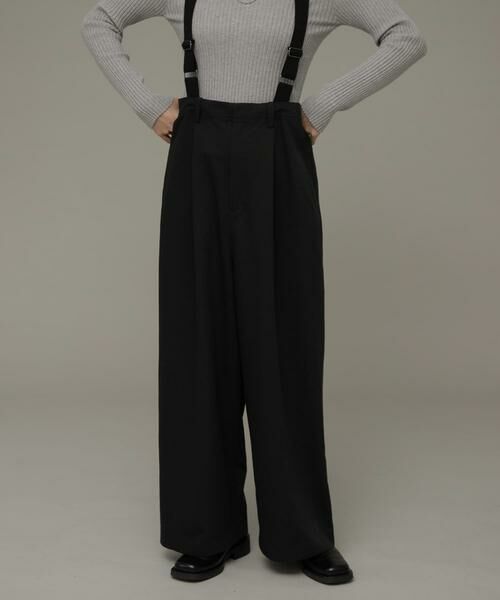 Sonny Label / サニーレーベル その他パンツ | サスペンダー付きタックパンツ | 詳細2