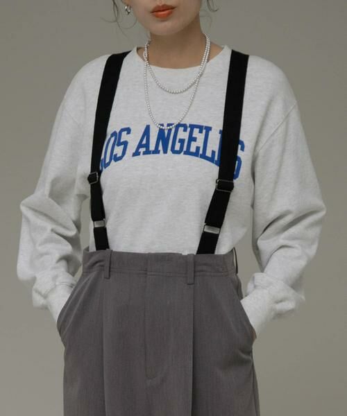 Sonny Label / サニーレーベル その他パンツ | サスペンダー付きタックパンツ | 詳細16