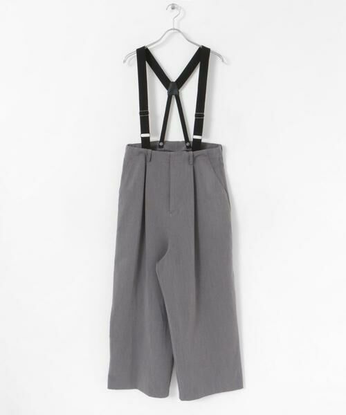 Sonny Label / サニーレーベル その他パンツ | サスペンダー付きタックパンツ | 詳細26