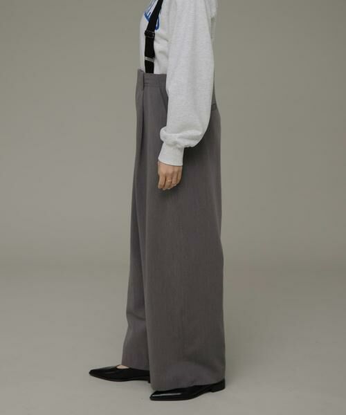 Sonny Label / サニーレーベル その他パンツ | サスペンダー付きタックパンツ | 詳細19