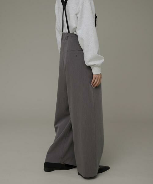 Sonny Label / サニーレーベル その他パンツ | サスペンダー付きタックパンツ | 詳細20