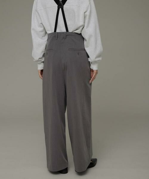 Sonny Label / サニーレーベル その他パンツ | サスペンダー付きタックパンツ | 詳細21