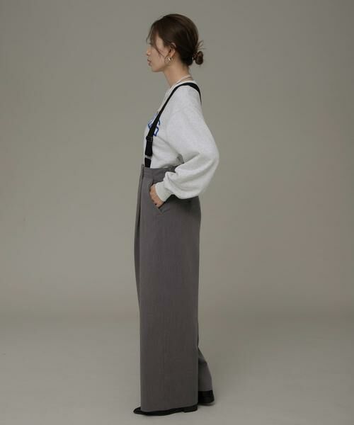 Sonny Label / サニーレーベル その他パンツ | サスペンダー付きタックパンツ | 詳細23