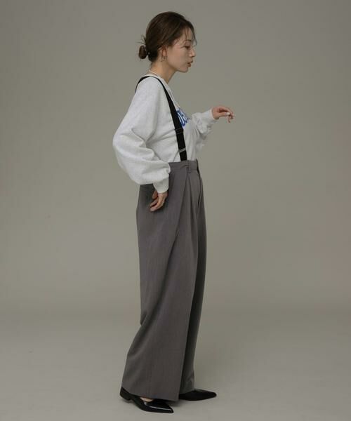 Sonny Label / サニーレーベル その他パンツ | サスペンダー付きタックパンツ | 詳細24