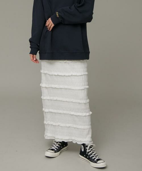 Sonny Label / サニーレーベル スカート | ニットレースイージースカート | 詳細2