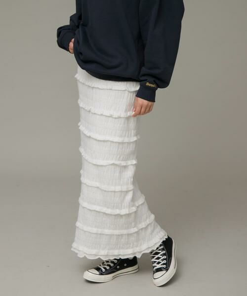 Sonny Label / サニーレーベル スカート | ニットレースイージースカート | 詳細3