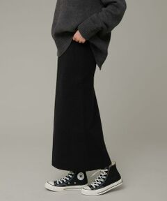 Sonny Label / サニーレーベル スカート | 『洗濯可』ラメニットリブロングスカート