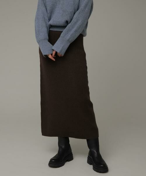 Sonny Label / サニーレーベル スカート | 『洗濯可』ラメニットリブロングスカート | 詳細3