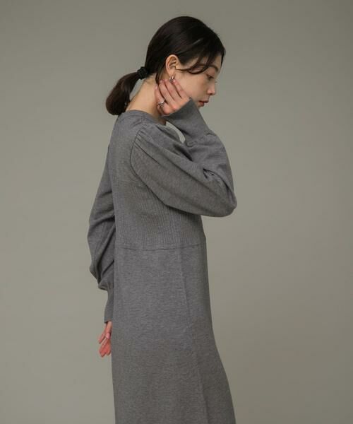 Sonny Label / サニーレーベル ワンピース | ニットビスチェ切替ワンピース | 詳細19