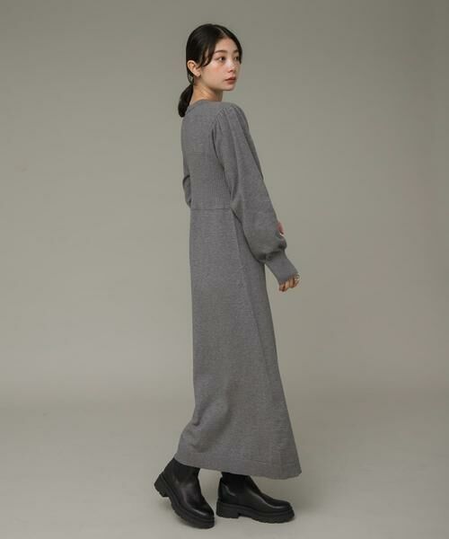 Sonny Label / サニーレーベル ワンピース | ニットビスチェ切替ワンピース | 詳細23