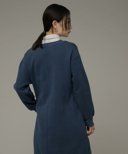 Sonny Label / サニーレーベル ワンピース | Vネックスウェットワンピース | 詳細3