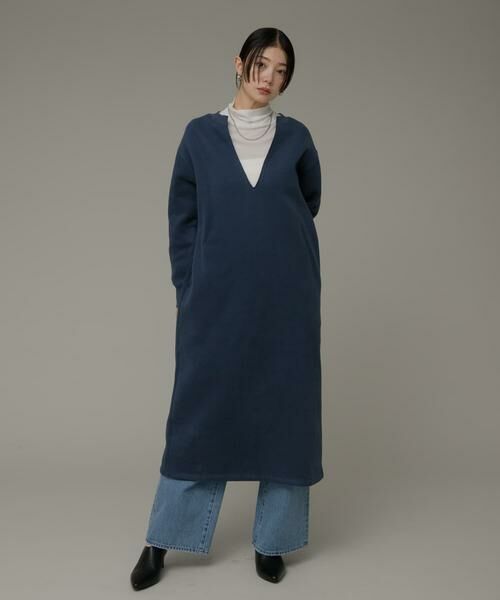 Sonny Label / サニーレーベル ワンピース | Vネックスウェットワンピース | 詳細4