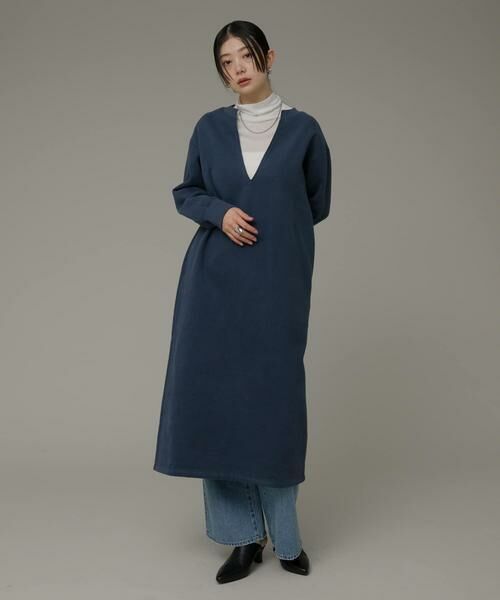 Sonny Label / サニーレーベル ワンピース | Vネックスウェットワンピース | 詳細5
