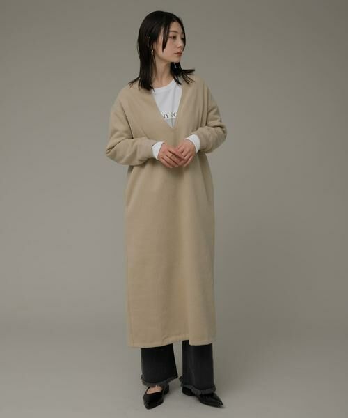 Sonny Label / サニーレーベル ワンピース | Vネックスウェットワンピース | 詳細18