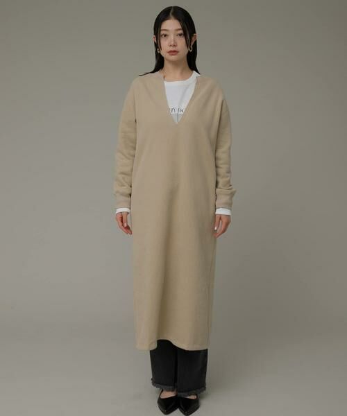 Sonny Label / サニーレーベル ワンピース | Vネックスウェットワンピース | 詳細22