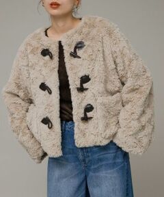 Sonny Label / サニーレーベル その他アウター | ノーカラーフェイクファーコート