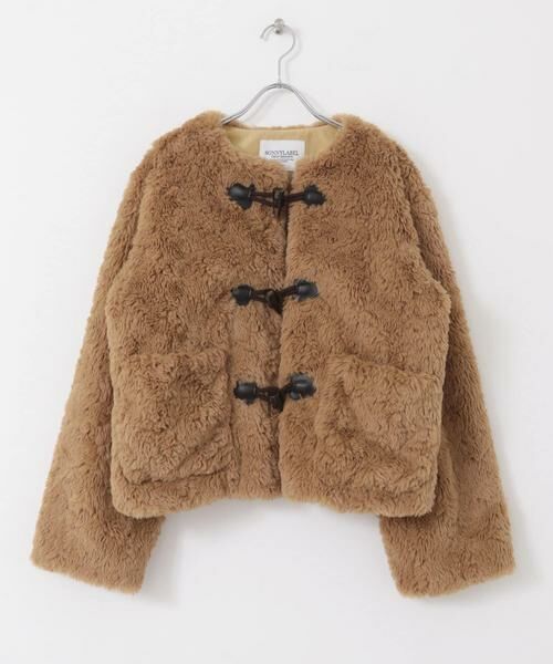 Sonny Label / サニーレーベル その他アウター | ノーカラーフェイクファーコート | 詳細14