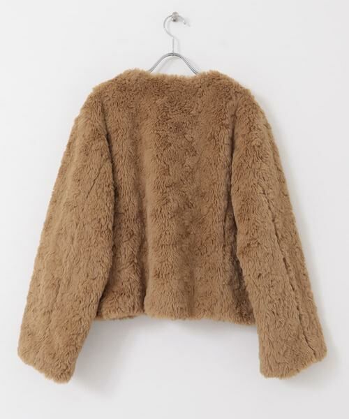 Sonny Label / サニーレーベル その他アウター | ノーカラーフェイクファーコート | 詳細16