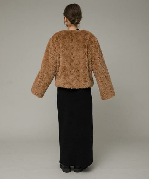 Sonny Label / サニーレーベル その他アウター | ノーカラーフェイクファーコート | 詳細9