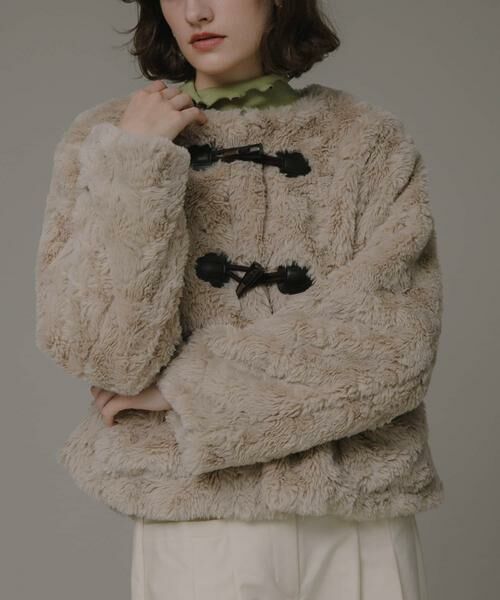 Sonny Label / サニーレーベル その他アウター | ノーカラーフェイクファーコート | 詳細29
