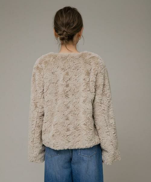 Sonny Label / サニーレーベル その他アウター | ノーカラーフェイクファーコート | 詳細24