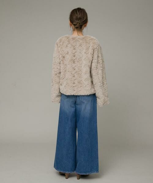 Sonny Label / サニーレーベル その他アウター | ノーカラーフェイクファーコート | 詳細28