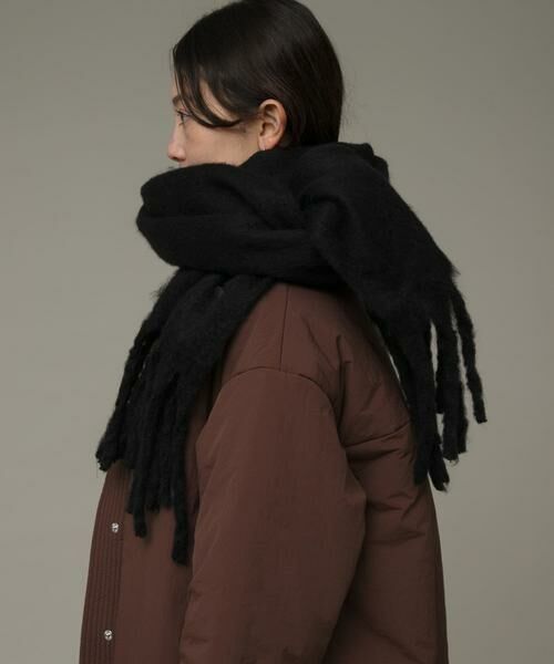 Sonny Label/サニーレーベル フラッフィーボリュームマフラー ブラック one Sonny Label/サニーレーベル フラッフィーボリュームマフラー ブラック one