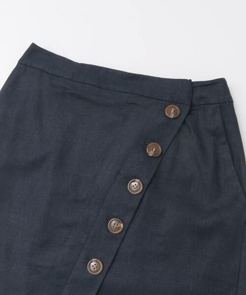 Sonny Label / サニーレーベル スカート | ラップ風フロント釦スカート∴ | 詳細4