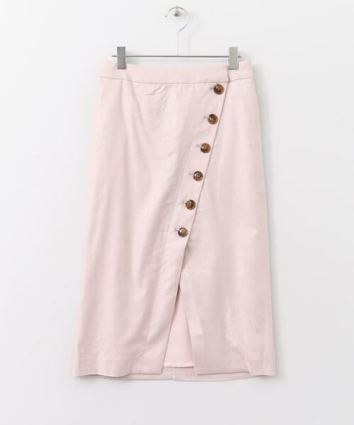 Sonny Label / サニーレーベル スカート | ラップ風フロント釦スカート∴ | 詳細12