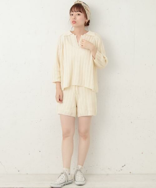 Sonny Label / サニーレーベル その他パンツ | リネンコットン畦ニットパンツ∴ | 詳細2