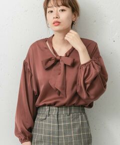 Sonny Label / サニーレーベル シャツ・ブラウス | 2WAYスタンドカラーボウタイブラウス