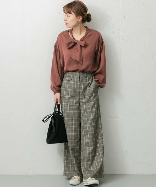 Sonny Label / サニーレーベル シャツ・ブラウス | 2WAYスタンドカラーボウタイブラウス | 詳細2