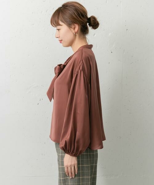 Sonny Label / サニーレーベル シャツ・ブラウス | 2WAYスタンドカラーボウタイブラウス | 詳細5