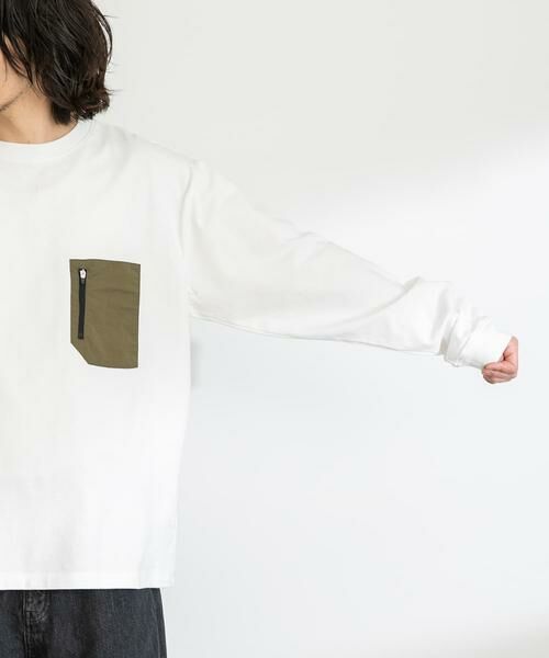 Sonny Label / サニーレーベル Tシャツ | ナイロンポケット切替ロングスリーブTEE | 詳細10