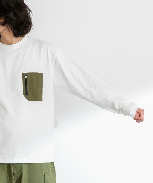 Sonny Label / サニーレーベル Tシャツ | ナイロンポケット切替ロングスリーブTEE | 詳細13