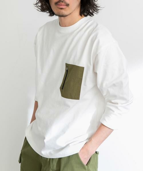 Sonny Label / サニーレーベル Tシャツ | ナイロンポケット切替ロングスリーブTEE | 詳細2