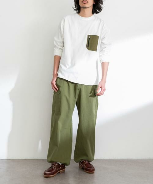 Sonny Label / サニーレーベル Tシャツ | ナイロンポケット切替ロングスリーブTEE | 詳細5