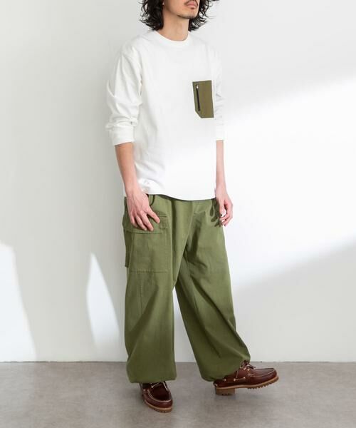 Sonny Label / サニーレーベル Tシャツ | ナイロンポケット切替ロングスリーブTEE | 詳細6