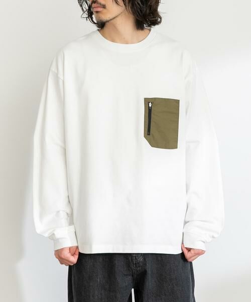 Sonny Label / サニーレーベル Tシャツ | ナイロンポケット切替ロングスリーブTEE | 詳細8