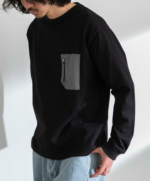 Sonny Label / サニーレーベル Tシャツ | ナイロンポケット切替ロングスリーブTEE | 詳細18