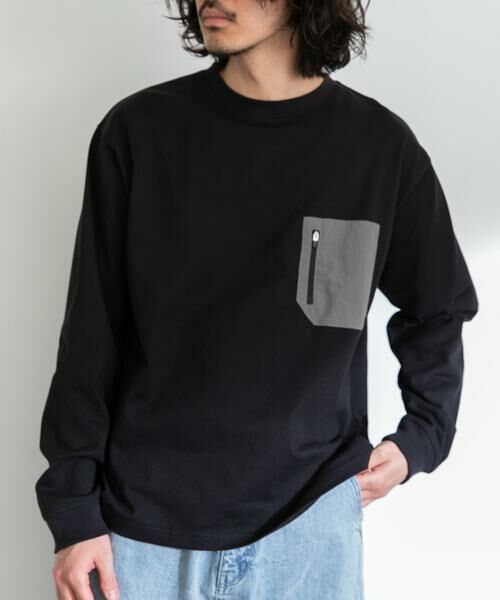 Sonny Label / サニーレーベル Tシャツ | ナイロンポケット切替ロングスリーブTEE | 詳細20