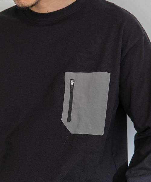 Sonny Label / サニーレーベル Tシャツ | ナイロンポケット切替ロングスリーブTEE | 詳細21