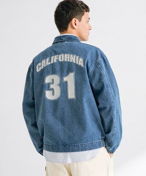 Sonny Label/サニーレーベル ナンバリング刺繍デニムジャケット インディゴブルー M Sonny Label/サニーレーベル ナンバリング刺繍デニムジャケット インディゴブルー M