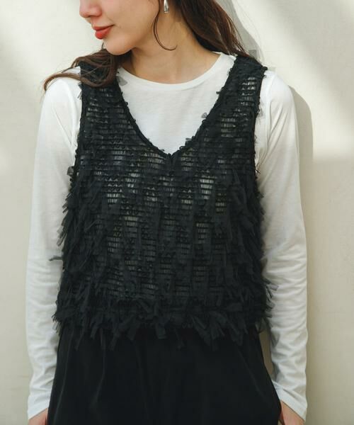 Sonny Label / サニーレーベル Tシャツ | 『WEB限定』シアーロンT×チュール2WAYベストセット | 詳細1